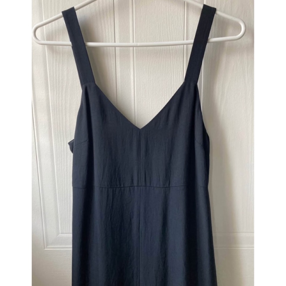 NWOT Wilfred black slip midi dress